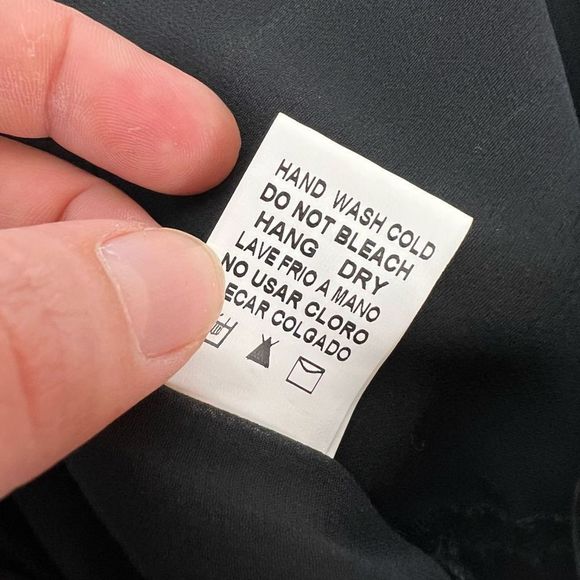 NWOT Paper Moon NWT Black Satin Two Piece Crop Top Set Womens Size Small - Picture 12 of 16